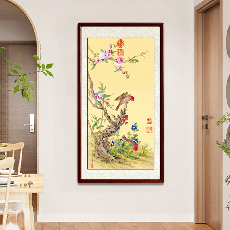 Cross – stitch of “Flower – and – Bird Painting”