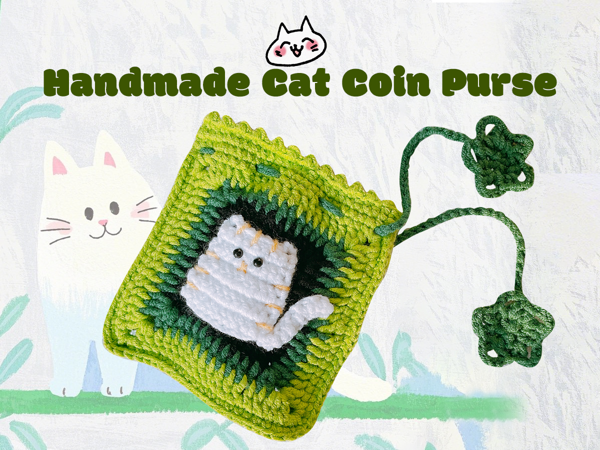 Handmade Cat Coin Purse: The perfect gift for a good friend!